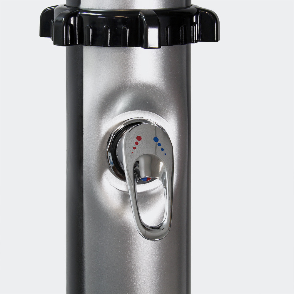 Solární sprcha 20l stříbro-černá - Obrázek 5