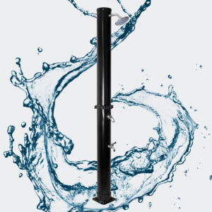 Solární vyhřívaná sprcha 35L černá