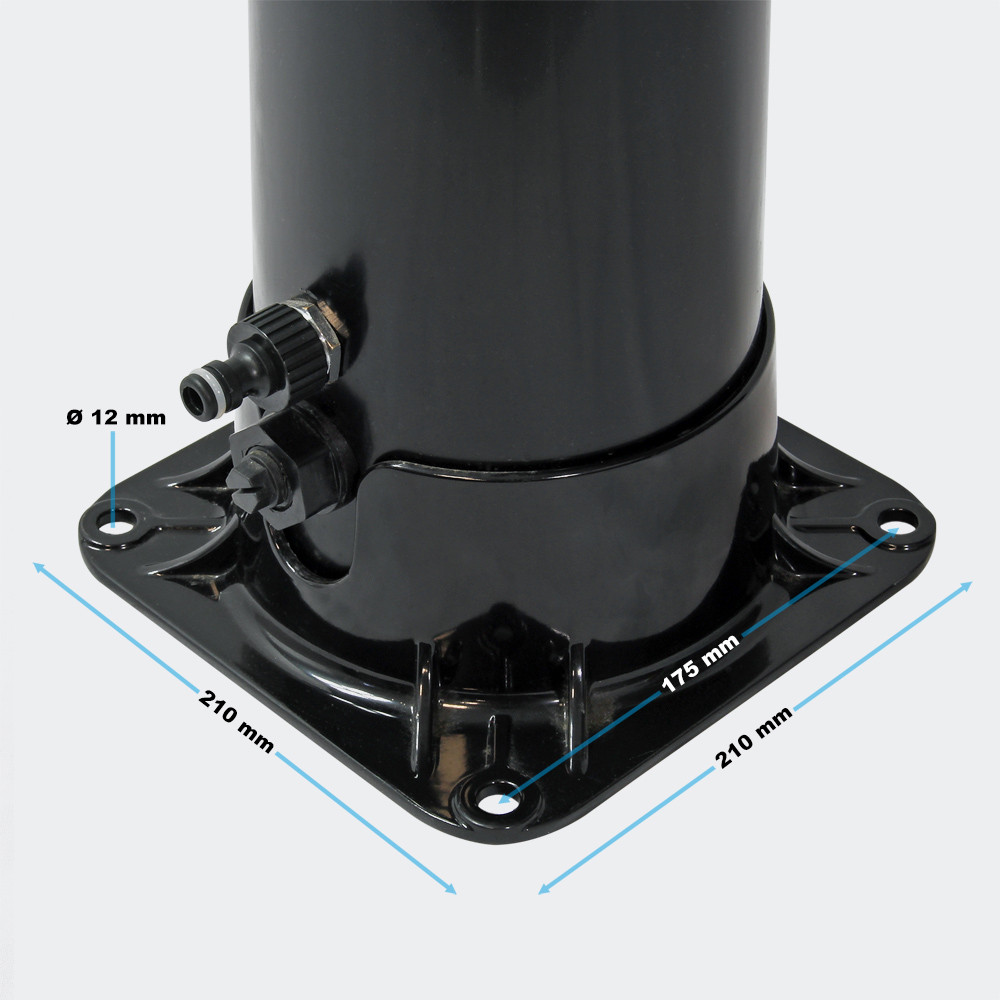 Solární vyhřívaná sprcha 35L stříbro-černá - Obrázek 6