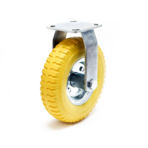 Pevné kolečko 225x58mm odolné proti propíchnutí s kovovým ráfkem a upínáním