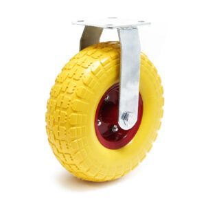 Pevné kolečko 258x78mm odolné proti propíchnutí s kovovým ráfkem a upínáním