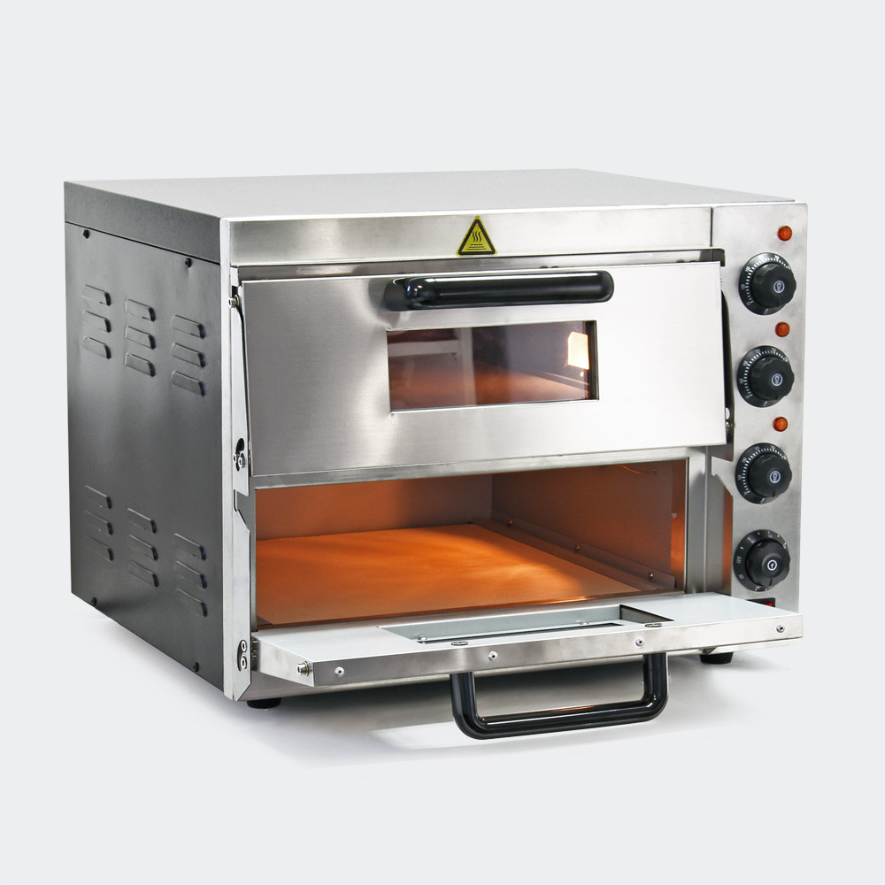 2patrová pec na pizzu 3000W s cordieritovým kamenem - Obrázek 2
