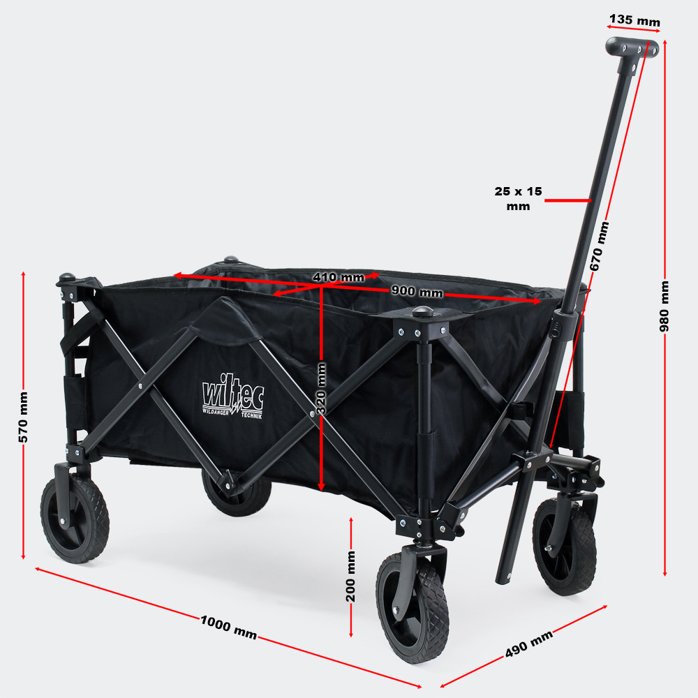 Skládací vozík s krytem na výlety s dětmi, nákupy atd. - Obrázek 5