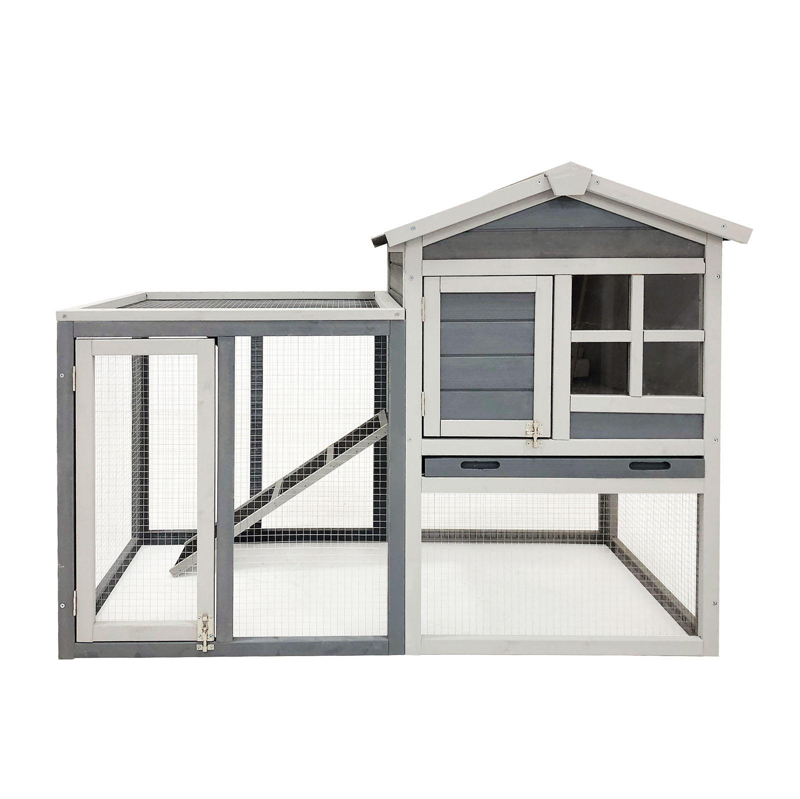 Králíkárna šedá Otevřený výběh