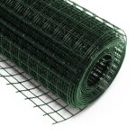 Zelené drátěné pletivo čtverce 12x12mm 100cm x 5m, pozinkované a potažené PVC