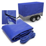 Plachta na přívěs 2075x1150x900mm s 2 zipy z polyesteru 1000D
