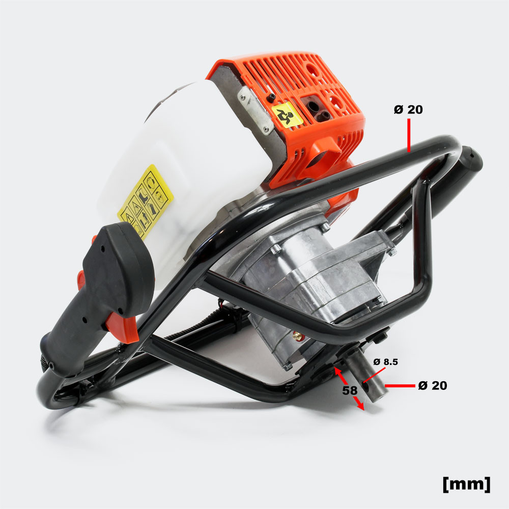 Zemní vrták 1.4kW 1.9hp vč. vrtáku o průměru 200mm - Obrázek 7