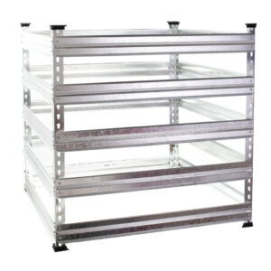 Zahradní kompostér odolný vůči povětrnostním vlivům 90 x 90 x 90 cm až 720 litrů