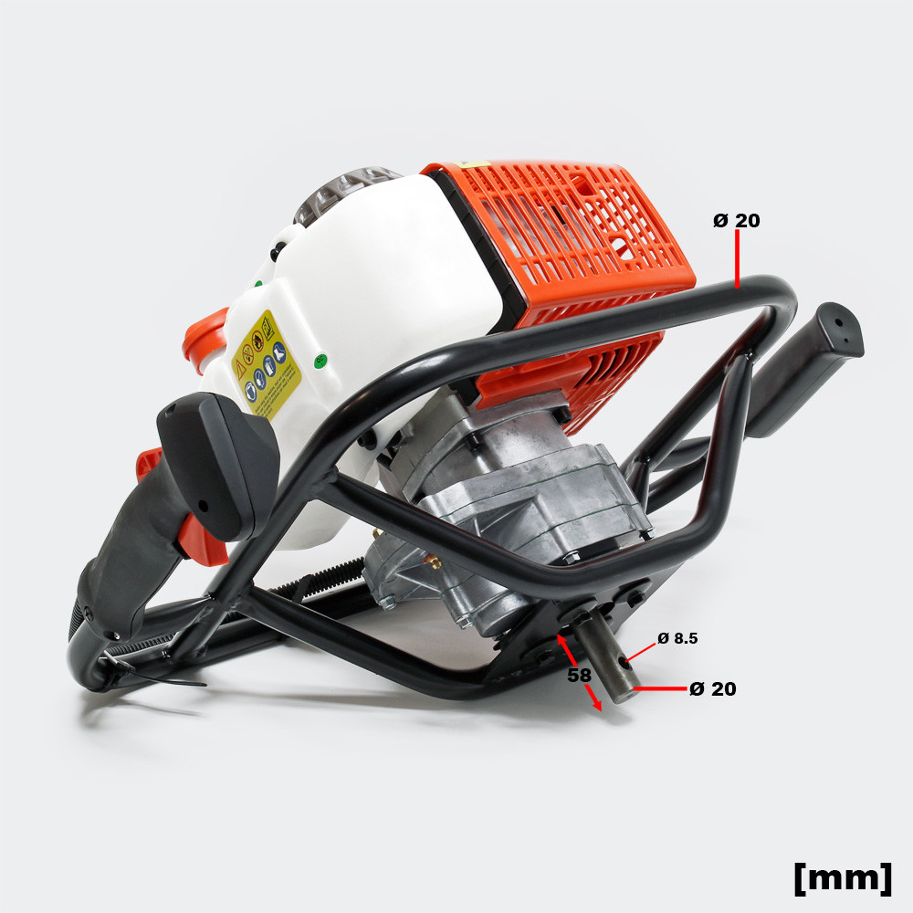 Zemní vrták s 63,3 cm3 3 hp 2,2 kW a vrták o průměru 100 mm - Obrázek 3