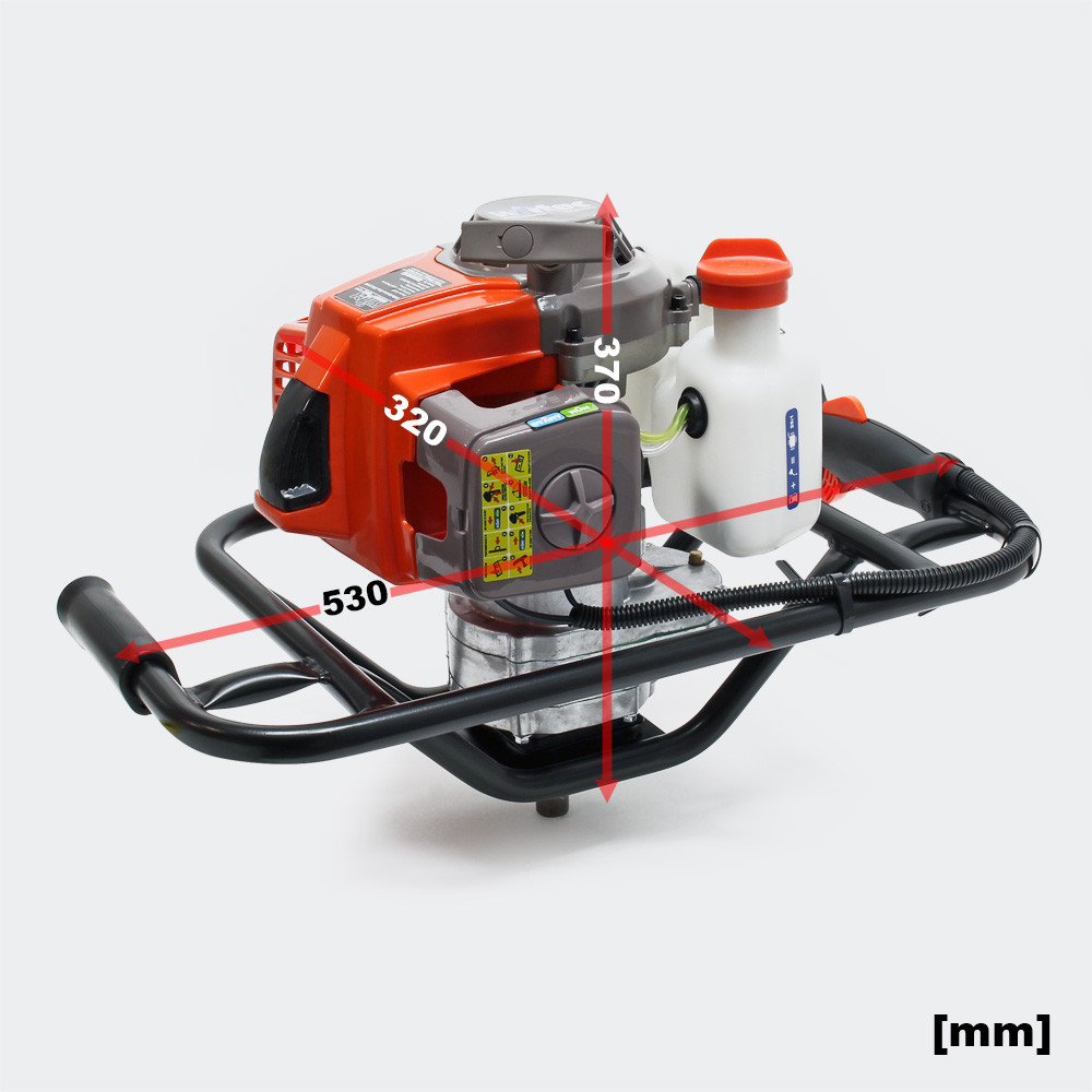 Zemní vrták s 63,3 cm3 3 hp 2,2 kW a vrták o průměru 100 mm - Obrázek 4