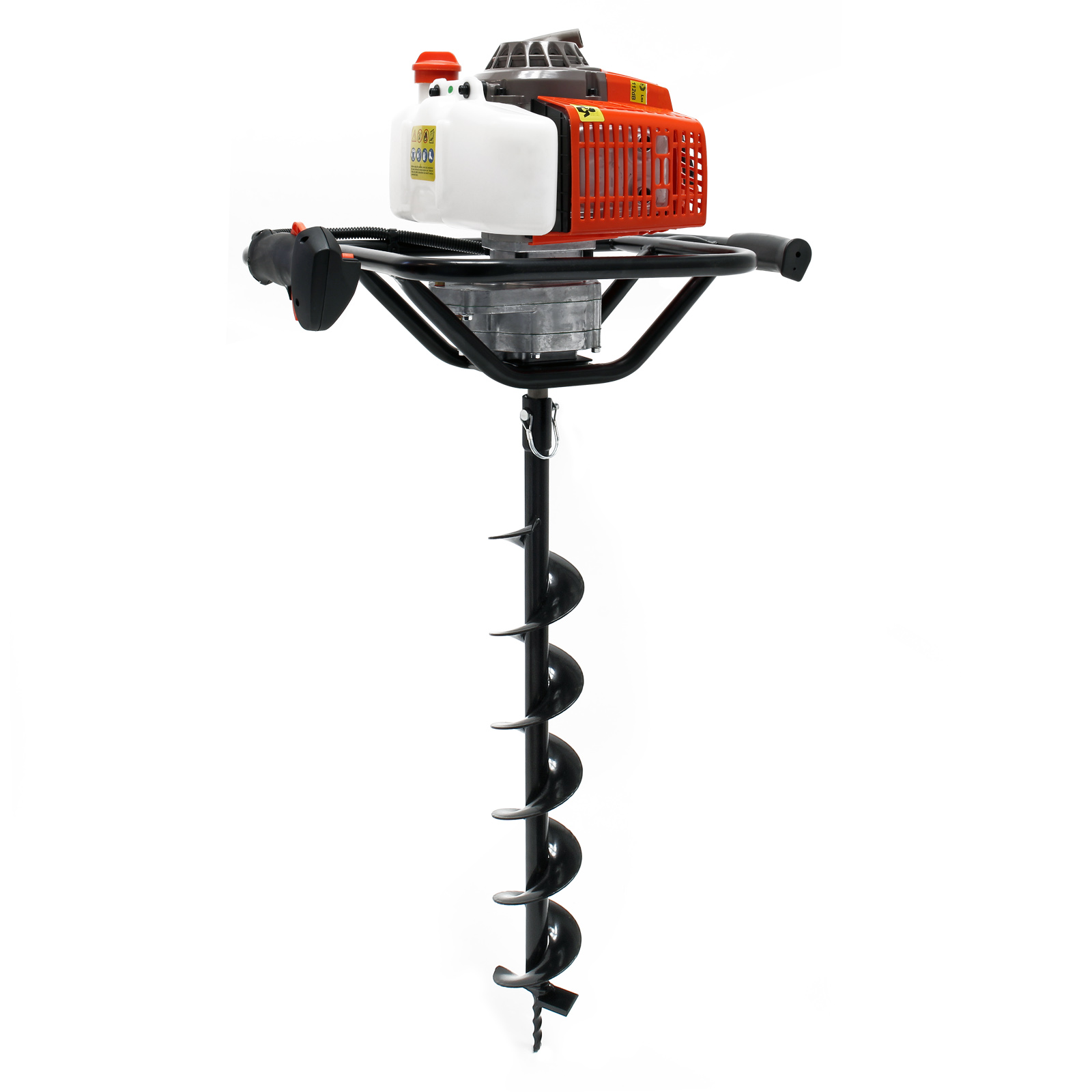 Zemní vrták s 63,3 cm3 3 hp 2,2 kW a vrták o průměru 100 mm