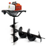Zemní vrták s vrtáky o objemu 63,3 ccm, 3 hp 2,2 kW a Ø 250, 300 mm