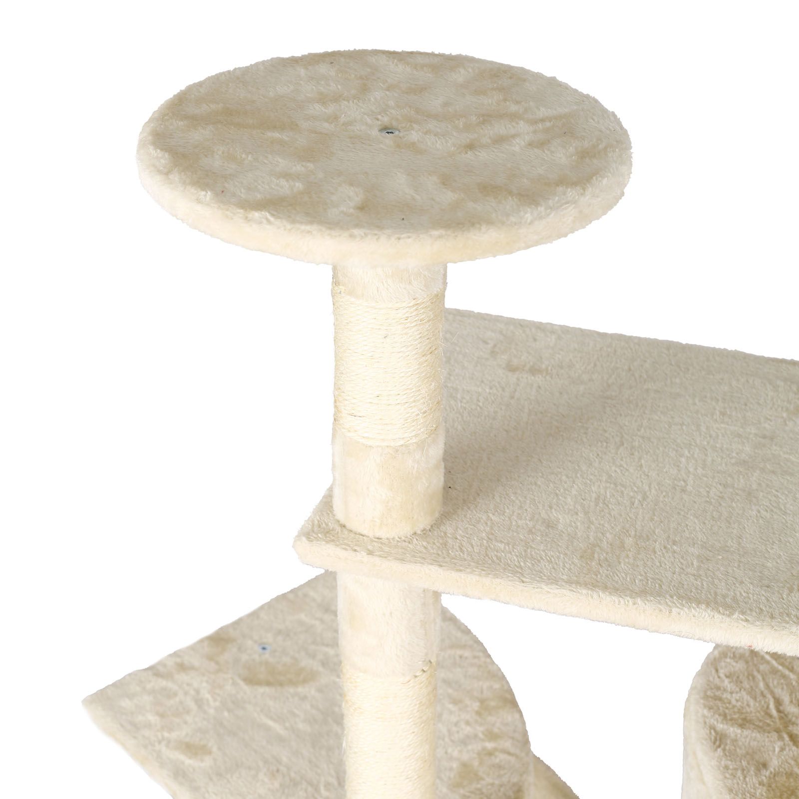 Škrabadlo 230-260 cm béžové s domečky a lehátky - Obrázek 2