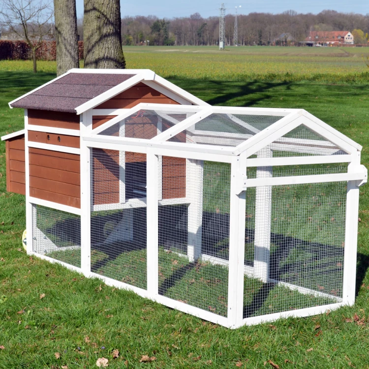 DŘEVĚNÝ MOBILNÍ KURNÍK HAVAJ, 2480X1150X760 MM - Obrázek 4