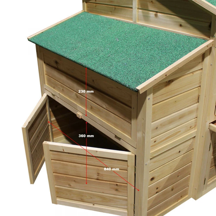 Dřevěný kurník BRATISLAVA, 1970x1000x1130 mm - Obrázek 8