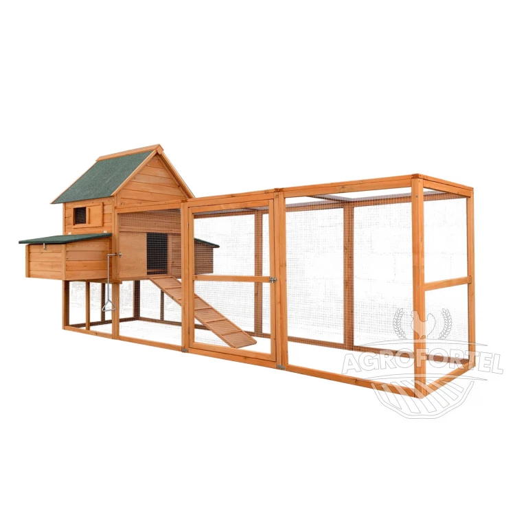 DŘEVĚNÝ A MAXI KURNÍK COPENHAGEN DELUXE, 3100X1500X800 MM