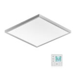 Stropní infračervený ohřívač 370W s LED osvětlením 65,5 x 63 x 3,5 cm