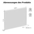 Stropní infra topení 660 W s LED osvětlením