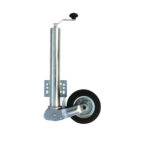 Automatické opěrné kolo pro přívěs s nosností 453 kg ø60 mm, přední kolo s klikou, kolo pro přívěs, parkovací podpěra
