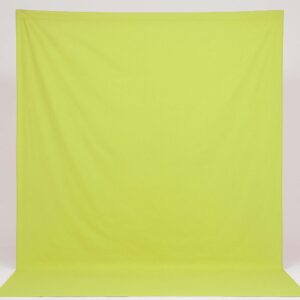 Walimex Textilní fotografické pozadí Lime - 2,85 x 6 m / Tloušťka látky Přibližně 140 g/m² - Vyrobeno z bavlny - Pratelné fotografické pozadí pro fotografická studia