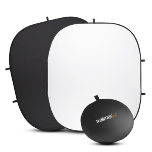 Walimex pro 2v1 skládací pozadí ČB 200x230cm