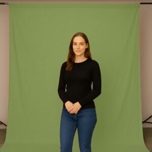 Látkové pozadí Walimex 2,85x6m, olivově zelené