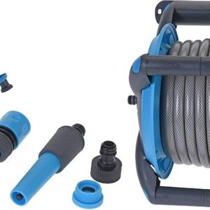 Hadice zahradní 1/2" 15m s navijákem + adaptéry  PROGARDEN