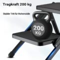 Dvojitá kempingová stupačka 200 kg se dvěma černými schůdky