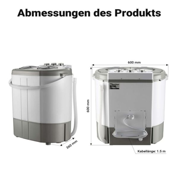 0714faf2b3944daeb52f40c8b6090dc2_800x800 Mini pračka na kempování 3 kg se dvěma komorami 230 W