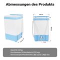 Mini pračka na kempování 6 kg se ždímačkou 280 W