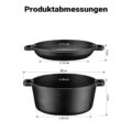 Litinový Dutch oven 6,2 l 2v1 se stojanem a příslušenstvím