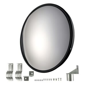 Dopravní zrcadlo 80cm konvexní černé zorným polem 160°