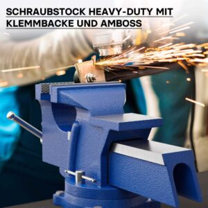 Spannwerkzeug mit Amboss für schwere Beanspruchung für Werkbank