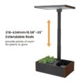 Hydroponická zahrádka pro 20 rostlin s LED osvětlením v hnědé barvě