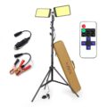 12V LED pracovní svítidlo 55 W se stativem a dvěma LED panely