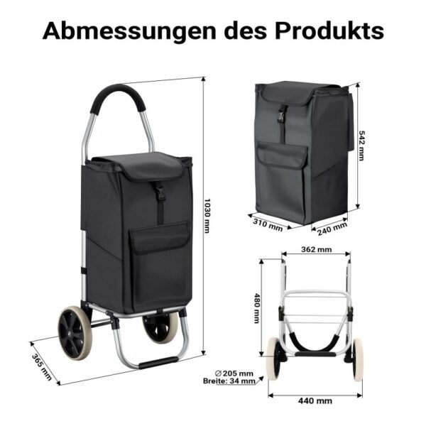 addc56fdf5d74f3f94b16ea4a38f7f48_800x800 Skládací nákupní taška na kolečkách 40 kg černá