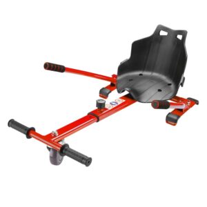 Sedačka na hoverboard červená, nastavitelný kartsitz do 120 kg