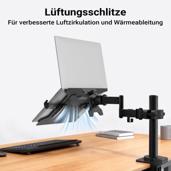 VESA držák na notebook pro monitorové rameno