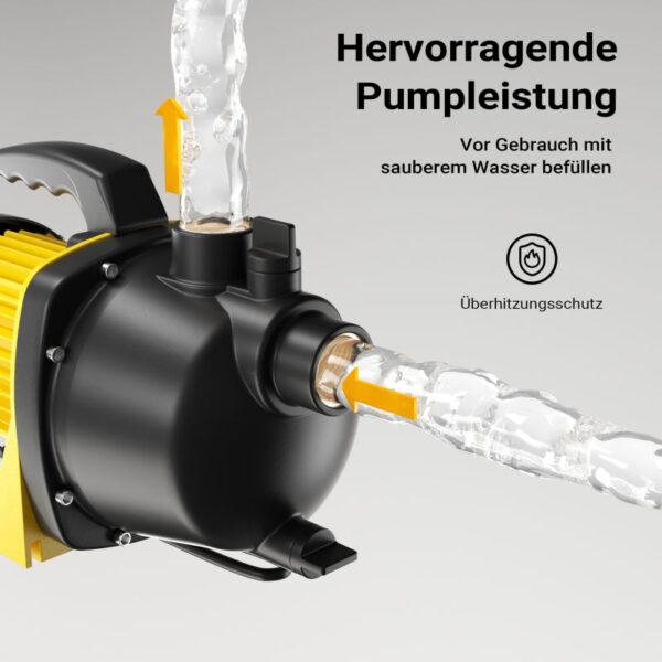 Zahradní čerpadlo 2800 l/h, 600 W s madlem