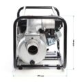 Benzínové kalové čerpadlo 48000 l/h, 4 kW
