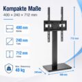 TV stojan 32–65 palců do 40 kg bez vrtání