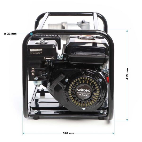 Benzínové kalové čerpadlo 48000 l/h, 4 kW