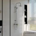 Sprchový systém s čtvercovou dešťovou sprchou a ruční sprchou